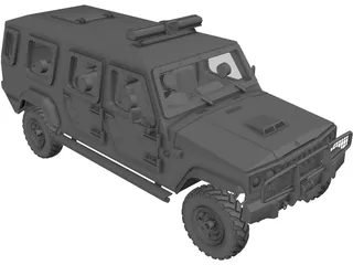 Jeep Agrale Double Cab 3D Model