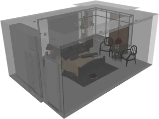 Bedroom Interior 3D Model
