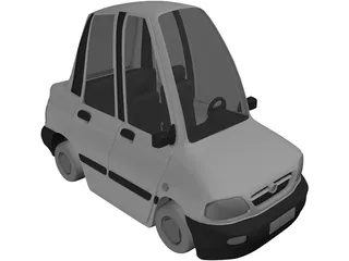 Cartoon Car 3D Model