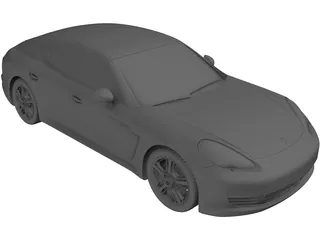 Porsche Panamera S Hybrid (2013) 3D Model