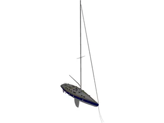 Sail Yacht 3D Model