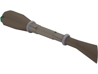 Staff Of Earth and Stone 3D Model