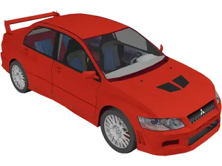 Mitsubishi Lancer Evolution VII 3D Model