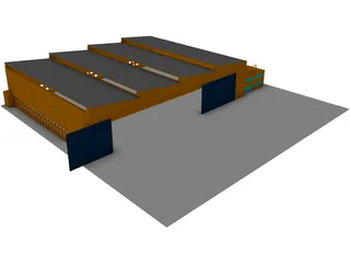 Aircraft Facility 3D Model