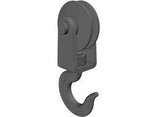 Hook and Pulley 3D Model