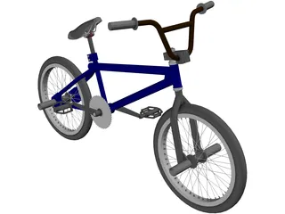Bike BMX Trial 3D Model