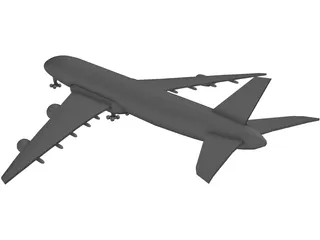 Boeing 744 Qantas 3D Model