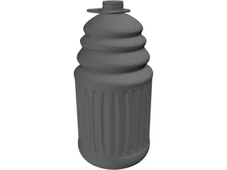 Bottle 128oz 3D Model