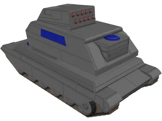 Hunter Support Tank 3D Model