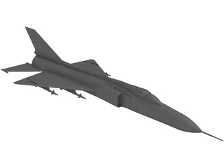 Shenyang J-8 3D Model