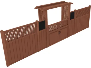 Garden Gate 3D Model