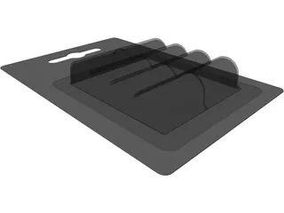 Battery Blister Pack 3D Model