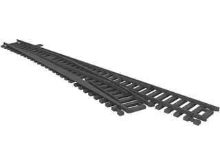 Railway Line [+Sleeper and Switch] 3D Model