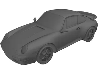 Porsche 911 993 Turbo (1995) 3D Model