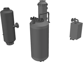 Heat Exchangers Set 3D Model