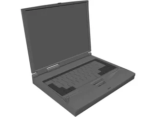 Notebook Toshiba 3D Model