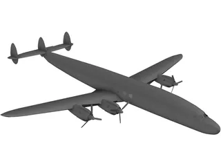 Lockheed C-121 Constellation 3D Model