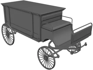 Horsedrawn Hearse 3D Model