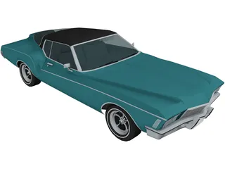 Buick Riviera Boattail (1972) 3D Model