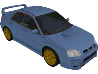 Subaru Impreza WRX Sti (2004) 3D Model
