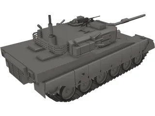 Tank Battle 3D Model