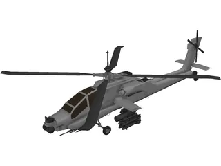 Boeing AH-64A Apache 3D Model