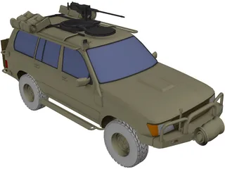 Toyota LC100 Security Escort Vehicle 3D Model