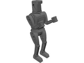 Boxing Robot 3D Model