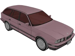 BMW 535i E34 Touring 3D Model