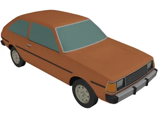 Mazda GLC (1980) 3D Model