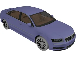 Audi A8 Long (2003) 3D Model