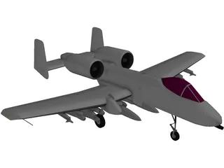 A-10 Warthog 3D Model