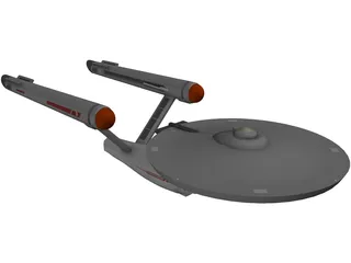 Star Trek Ship 3D Model