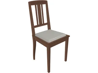 Chair Wood 3D Model