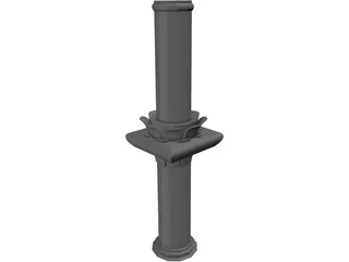 Corinthian Pillar 3D Model