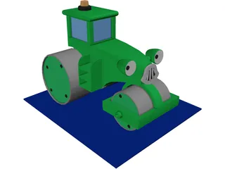 Toy Steamroller 3D Model