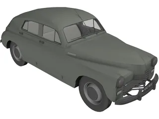 Gaz M20 3D Model