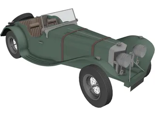 Jaguar SS100 (1935) 3D Model