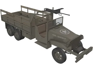 GMC Truck 6x6 3D Model