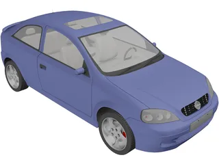Opel Astra Coupe (1998) 3D Model