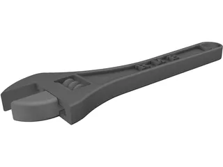 Adjustable Wrench 3D Model