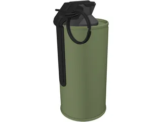 Mark 4 Screening Smoke Grenade 3D Model