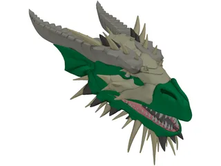 Dragon Head 3D Model