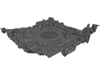 City Middle Age 3D Model