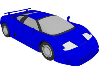 Bugatti EB110 3D Model