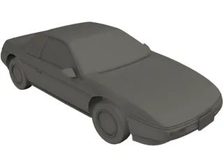 Pontiac Fiero GT 3D Model
