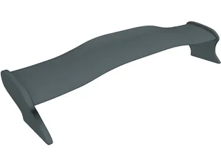 Rear Spoiler 3D Model