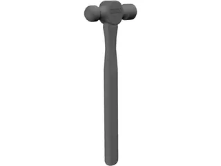 Ballpeen Hammer 3D Model