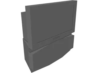 TV Rear Projection Screen 3D Model