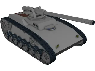 Future Tank Concept 3D Model